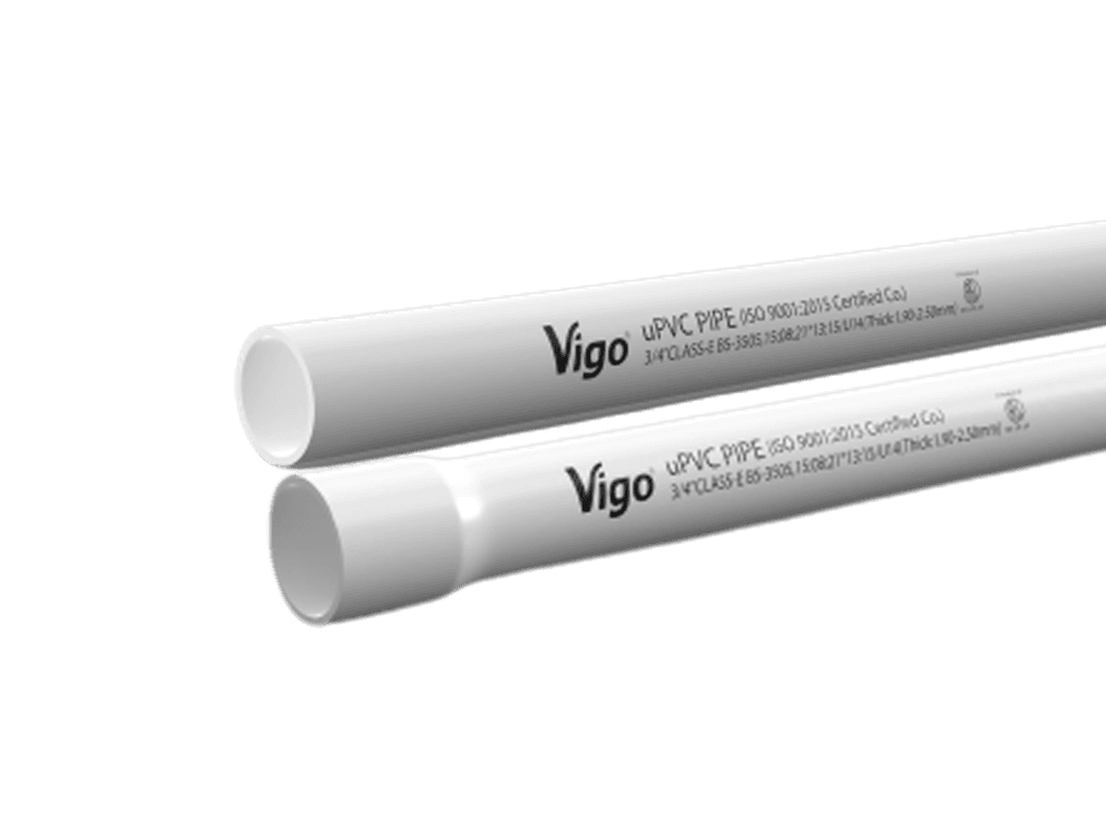 PVC PIPE 1 1/4 INC , For Electrical line, Socket Type, Color-Ash, Brand Vigo-RFL