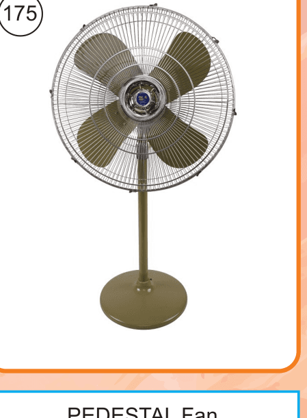 Pedestal Stand Fan-24 inch, Brand: GFC