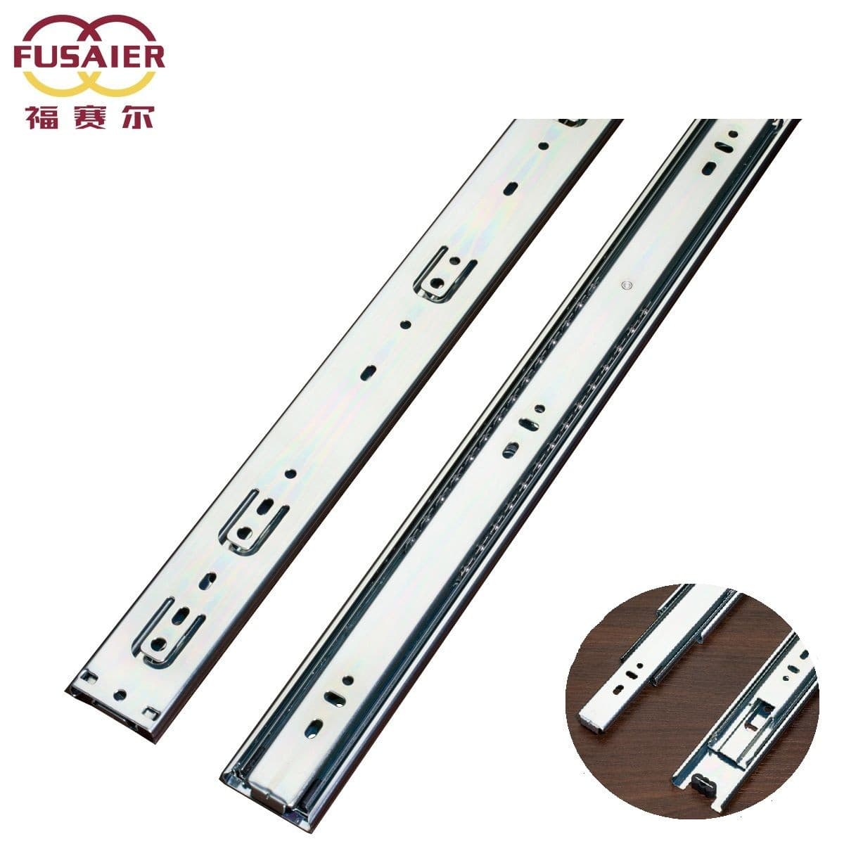 DRAWER CHANNEL-14 INC, 3 PARTS, BLACK, CHINA