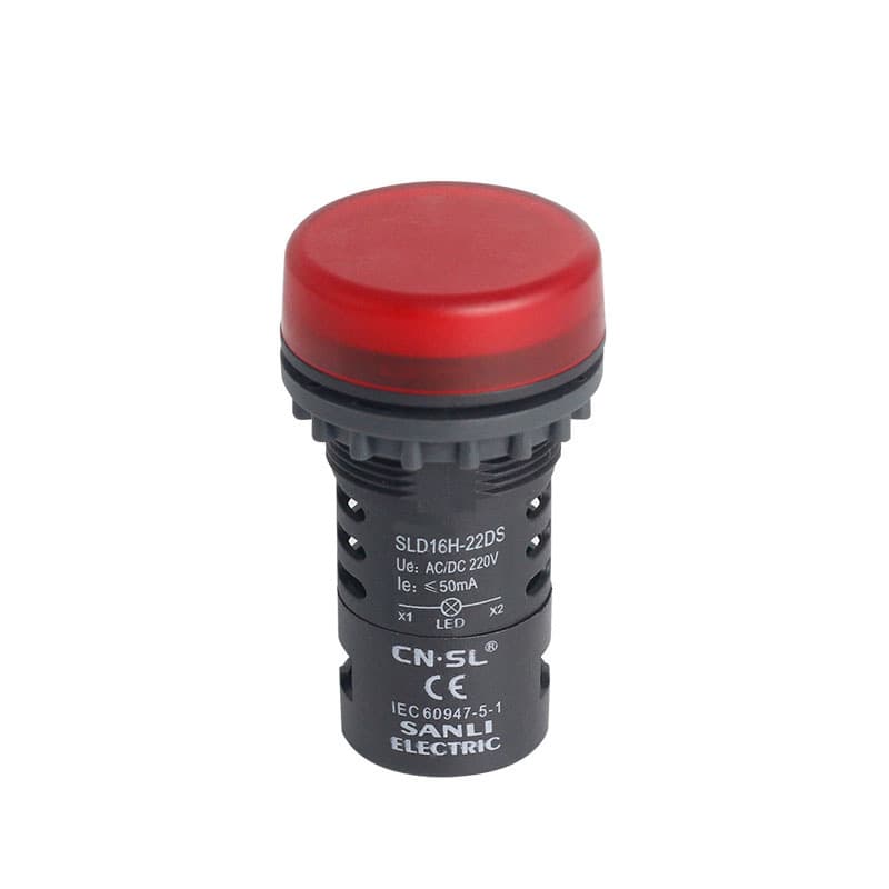 INDICATOR LAMP -22mm-LED- ACDC 24-220V, white color
