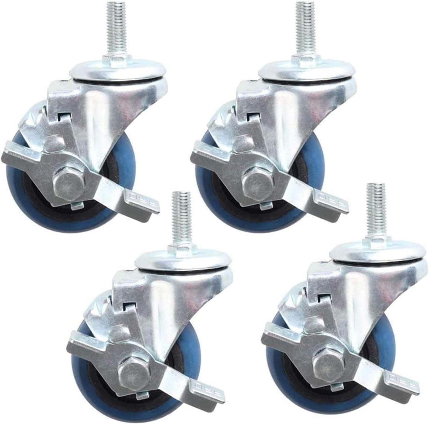 CASTER WHEEL/CHAKA, Rubber, Bush Type, 2 INC-LOCK TYPE, Hammar-Japan