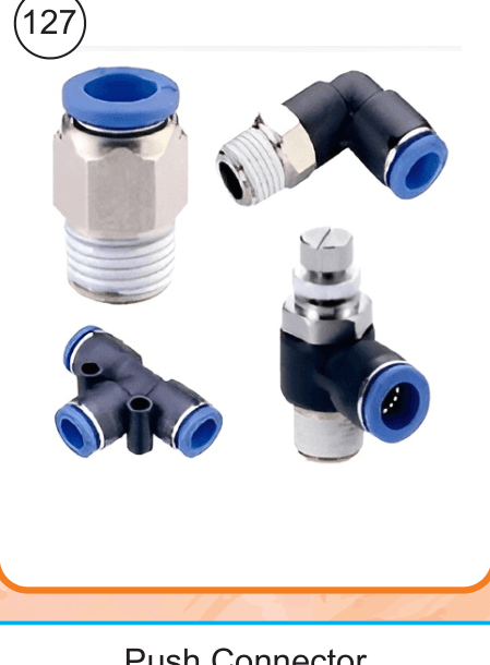 Pneumatic Connector 10mm, Thread 1/4''