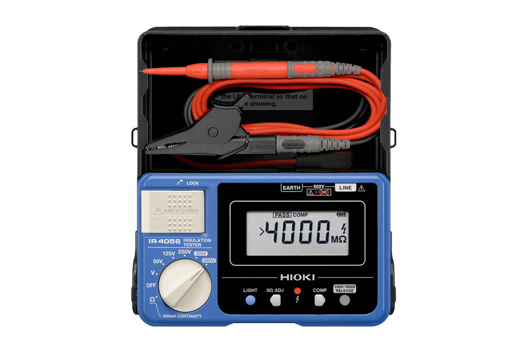 INSULATION RESISTANCE TESTER, DIGITAL, HIOKI, 1000 V, MODEL: IR4056-20