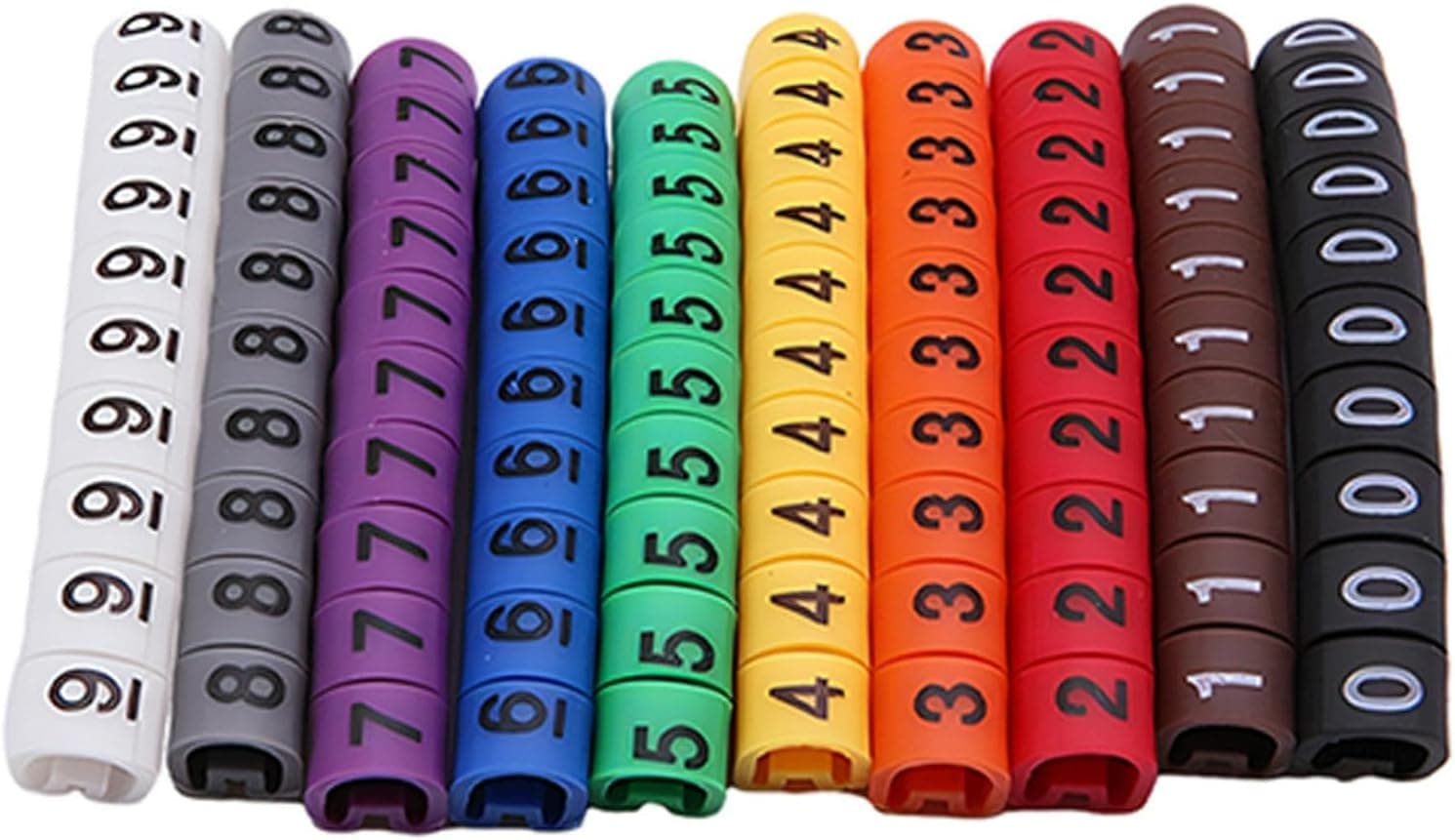 CABLE NUMBERING 0-9 4 MM, Heavy Quality, 500 Pcs per Packet