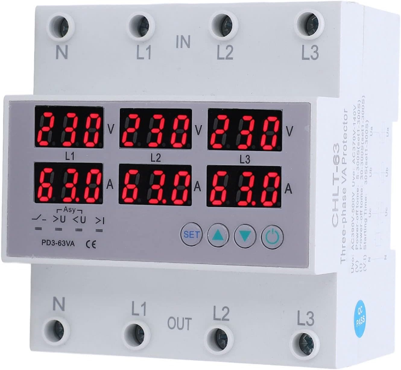 3 PHASE 4 WIRE DIRECT CURRENT STATIC ENERGY METER