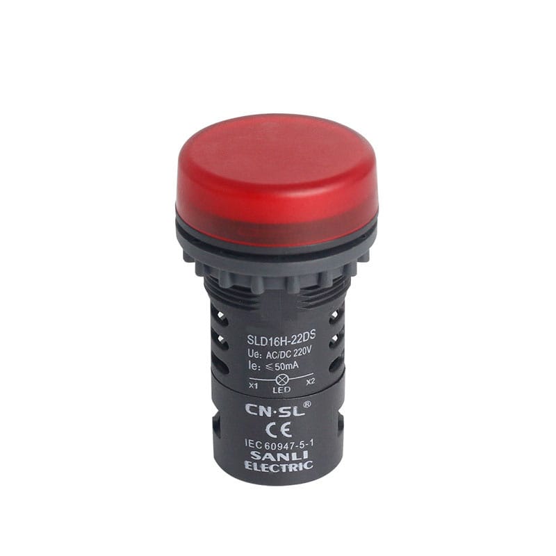 INDICATOR LAMP -22mm-LED- ACDC 24-220V, white color