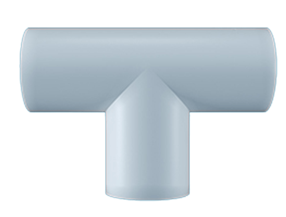 PVC Tee 1'', White-RFL
