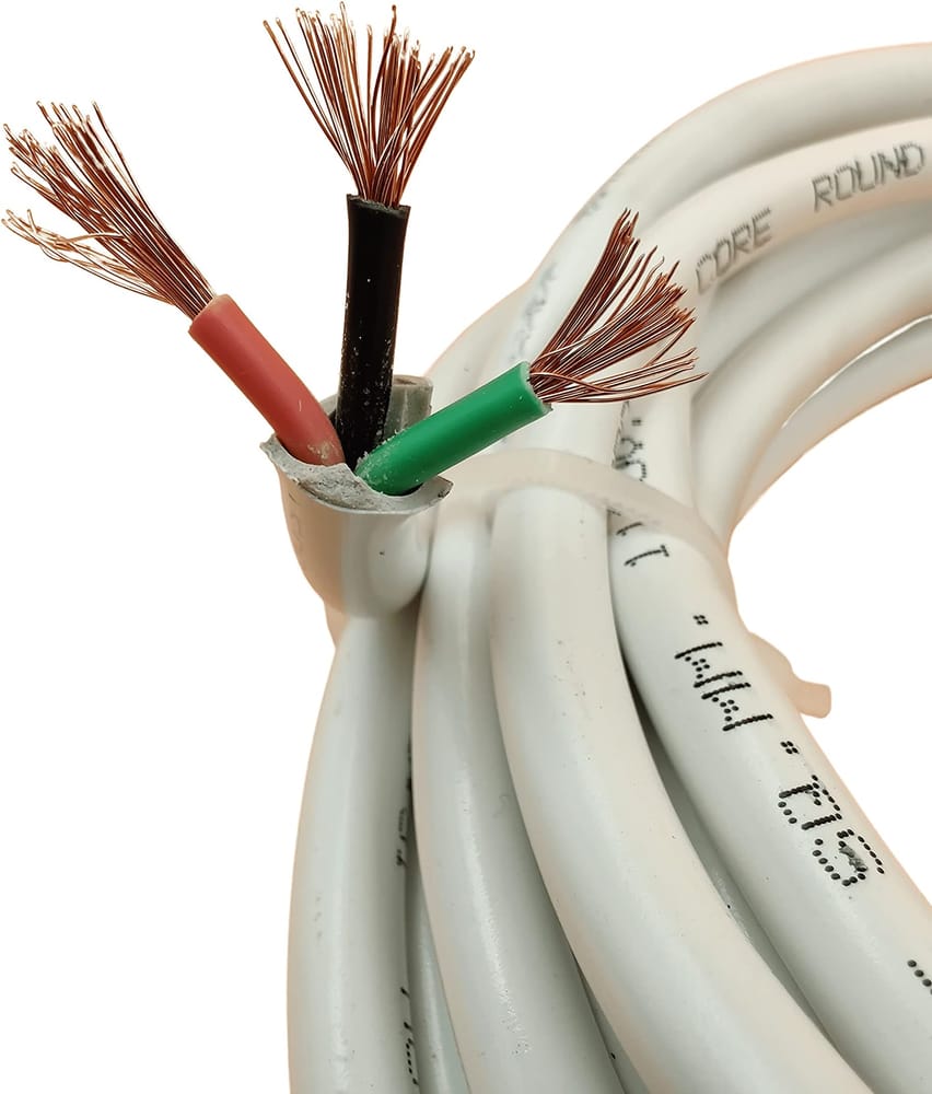 Electric Cable 6 RM. 3 Core. 6 Lux.